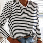 Women's Striped Long Sleeve T-shirt