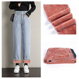 Velvet Lined Cute AF High Waist Jeans