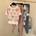 Love & Pearls Knitted 2 Piece Sweater & Pants