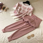 Love & Pearls Knitted 2 Piece Sweater & Pants