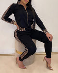 Women's Elegant Two-Piece Tracksuit